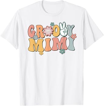 Groovy Mimi Retro Grandma Matching Family 1st Birthday Party T-Shirt