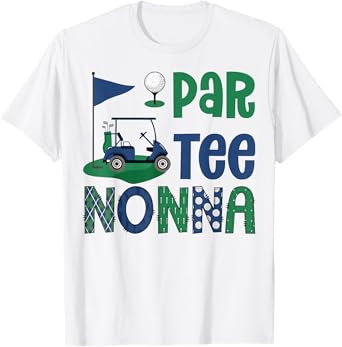 Par-Tee Nonna Golf Lover Birthday Party Family Matching T-Shirt