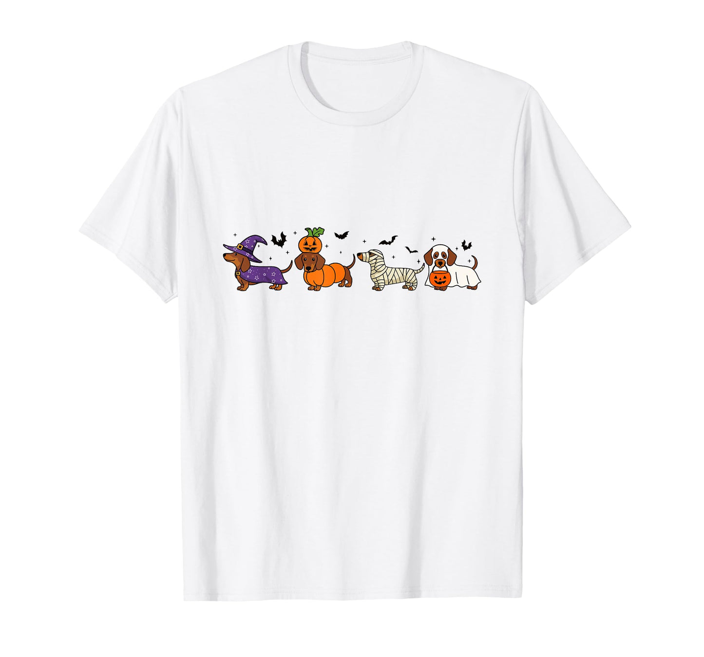 Funny Dachshund Halloween Wiener Dog Mom Dog Lover Spooky T-Shirt
