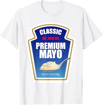 Mayonnaise DIY Costume Matching Couples Groups Halloween T-Shirt