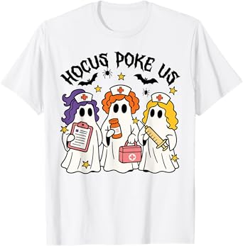 Funny Witches Nurse Spooky Nurse Halloween Season Nursing T-Shirt