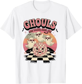 Ghouls Just Wanna Have Fun Retro Halloween T-Shirt