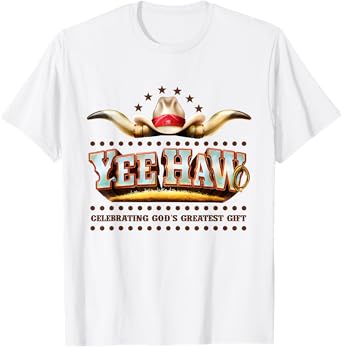 Yee Haw Celebrating God's Funny Cowboy VBS 2025 T-Shirt