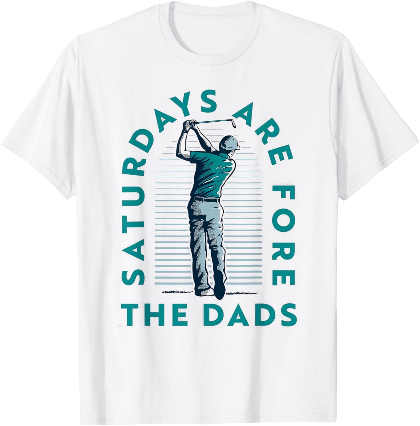 Saturdays For Dads Golfer Father's Day T-Shirt