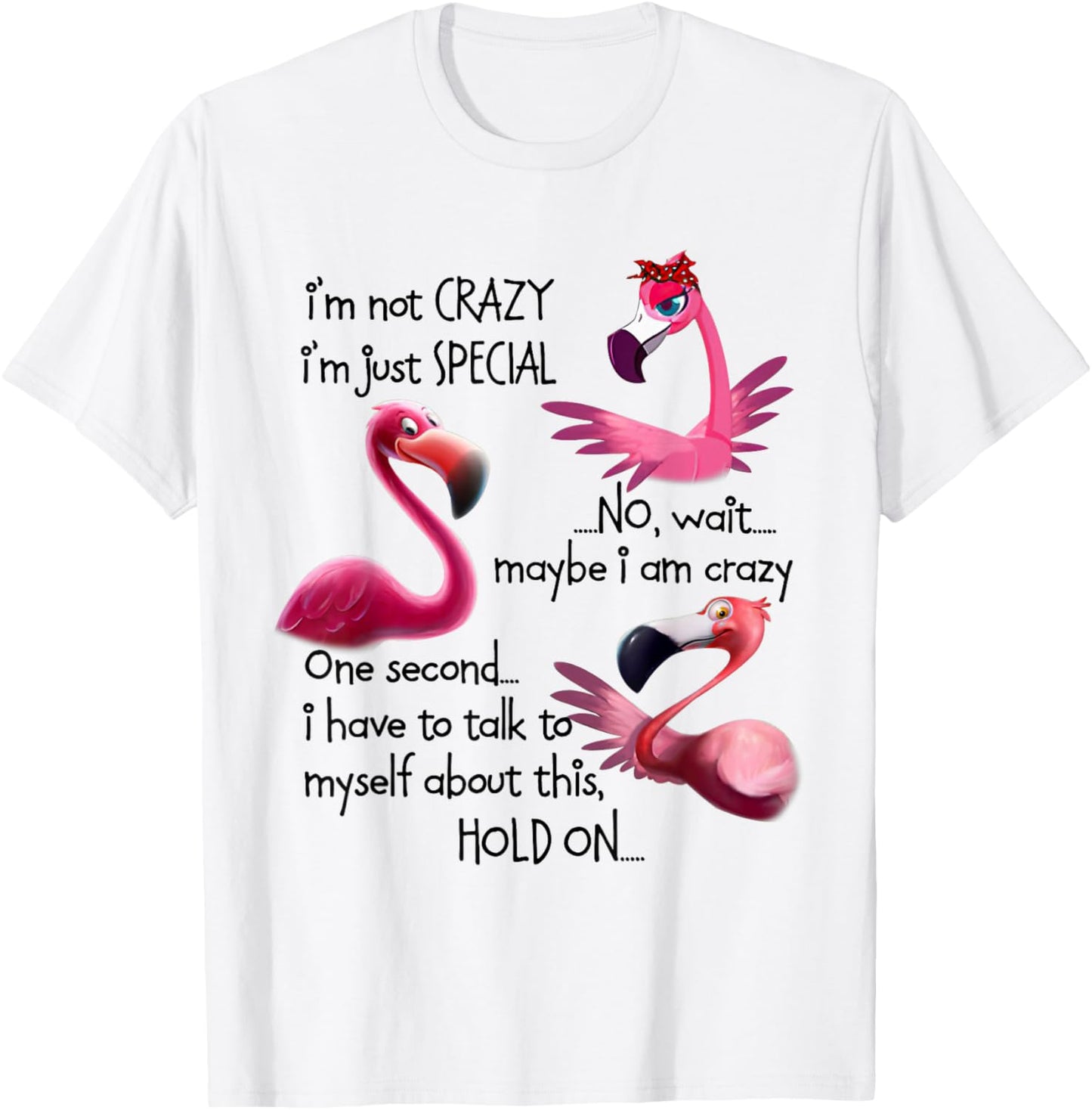 Flamingo I'm Not Crazy I'm Just Special Funny Mother's Day T-Shirt