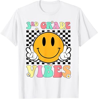 3rd Grade Vibes Back To School First Day Teachers Kids T-Shirt