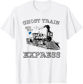 Halloween Ghost Train Express Boo Choo Funny Kids Boy Girl T-Shirt