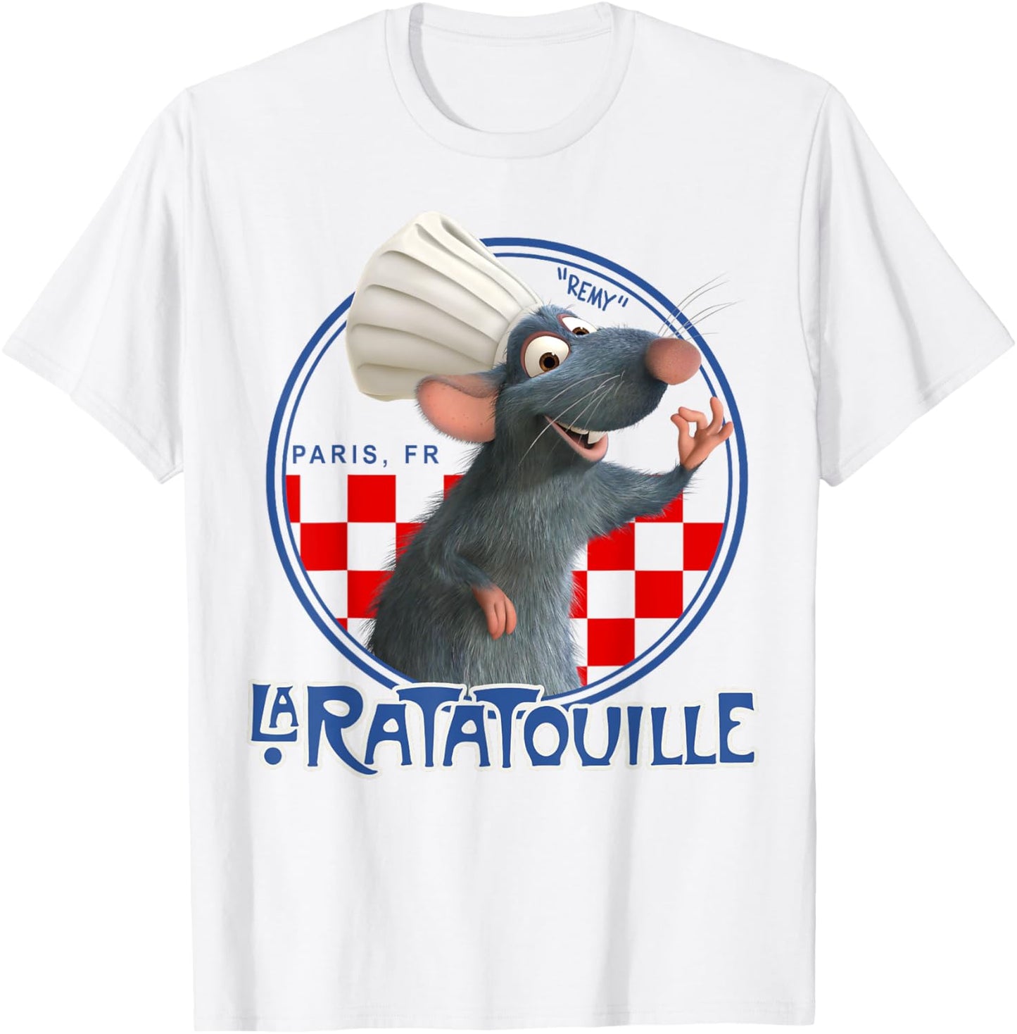 Disney Pixar Ratatouille Remy Chef Hat Portrait Graphic Tee T-Shirt