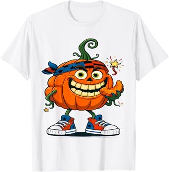 Patriotic Pumpkin US Flag Horror Party 4th of July Halloween T-Shirt