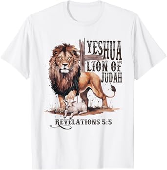 lion of judah yeshua jesus bible religious christian easter T-Shirt