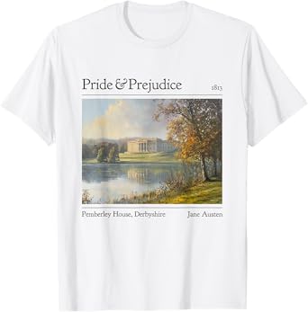 Jane Austen Pemberley 250th Anniversary Pride And Prejudice T-Shirt