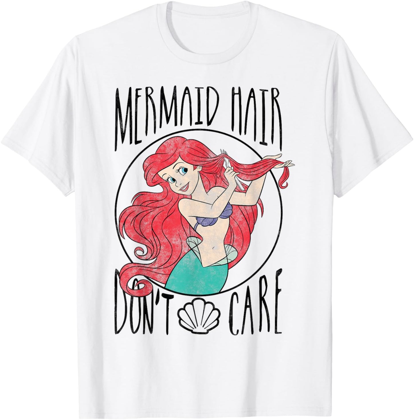 Disney The Little Mermaid Ariel Mermaid Hair Don't Care T-Shirt