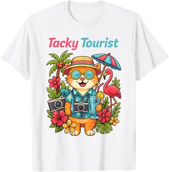 Vacay Tacky Tourist Outfit Wacky Cruise Costume Idea Tacky T-Shirt