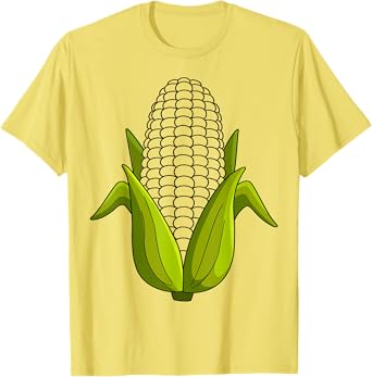 Cute Yellow Corn Costume For Kids and Toddlers T-Shirt