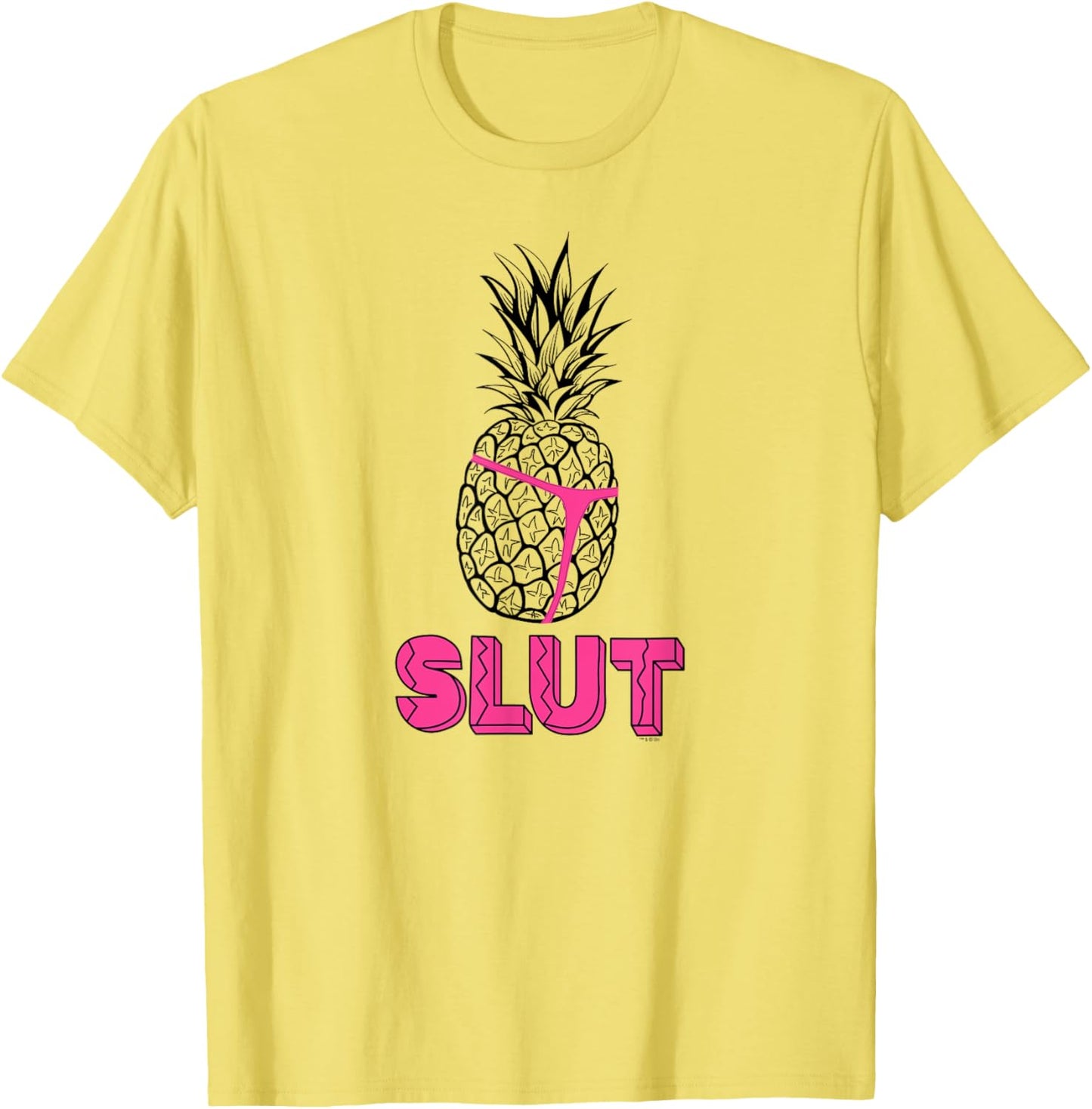 NBC Brooklyn Nine-Nine Captain Holt Pineapple Slut T-Shirt, Yellow, Unisex, Short Sleeve, T-Shirt, Size S
