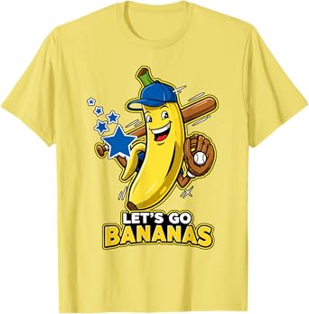 Funny Banana Shirts Gift Fruit Lovers Boys Lets Go Bananas T-Shirt