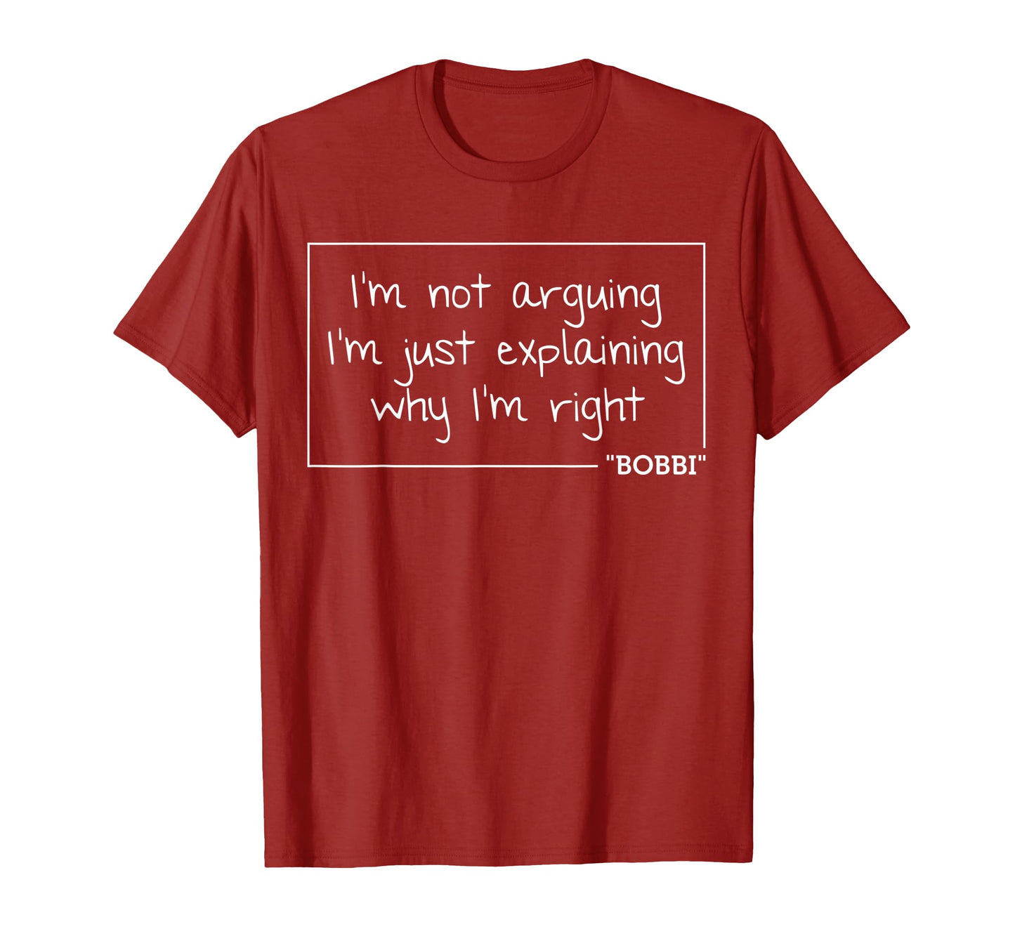 BOBBI Quote Personalized Name Funny Birthday Gift Idea T-Shirt