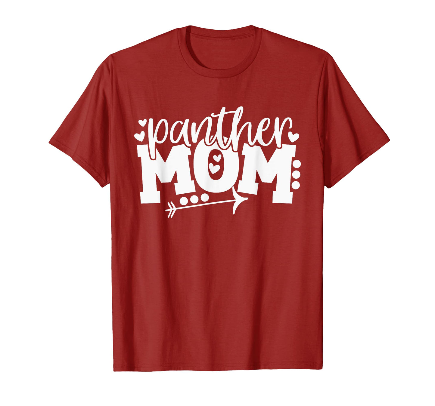Panther Mom School Sports Fan Team Spirit Arrow T-Shirt