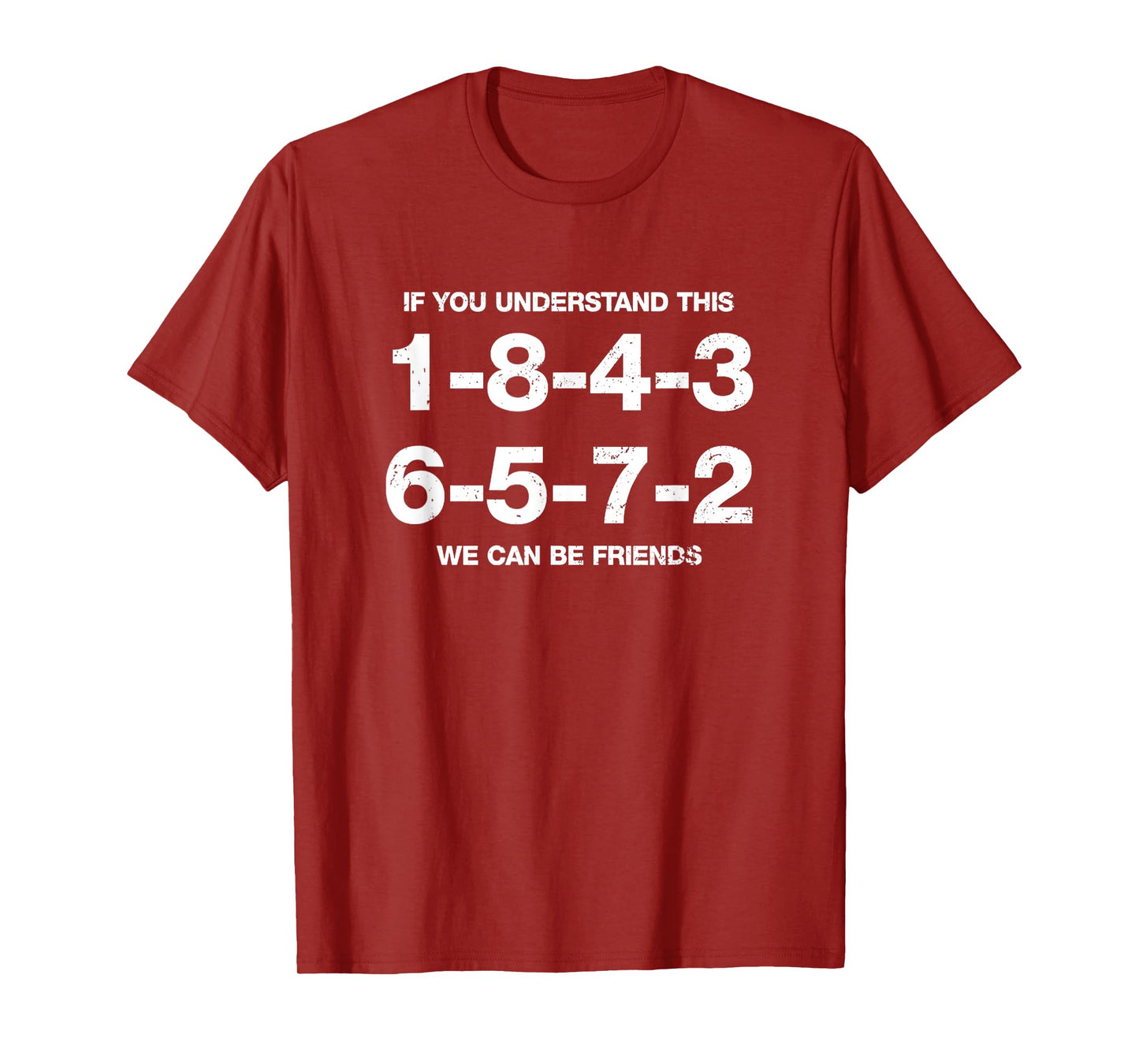 1 8 4 3 6 5 7 2 Firing Order Funny Offensive Car Engine T-Shirt