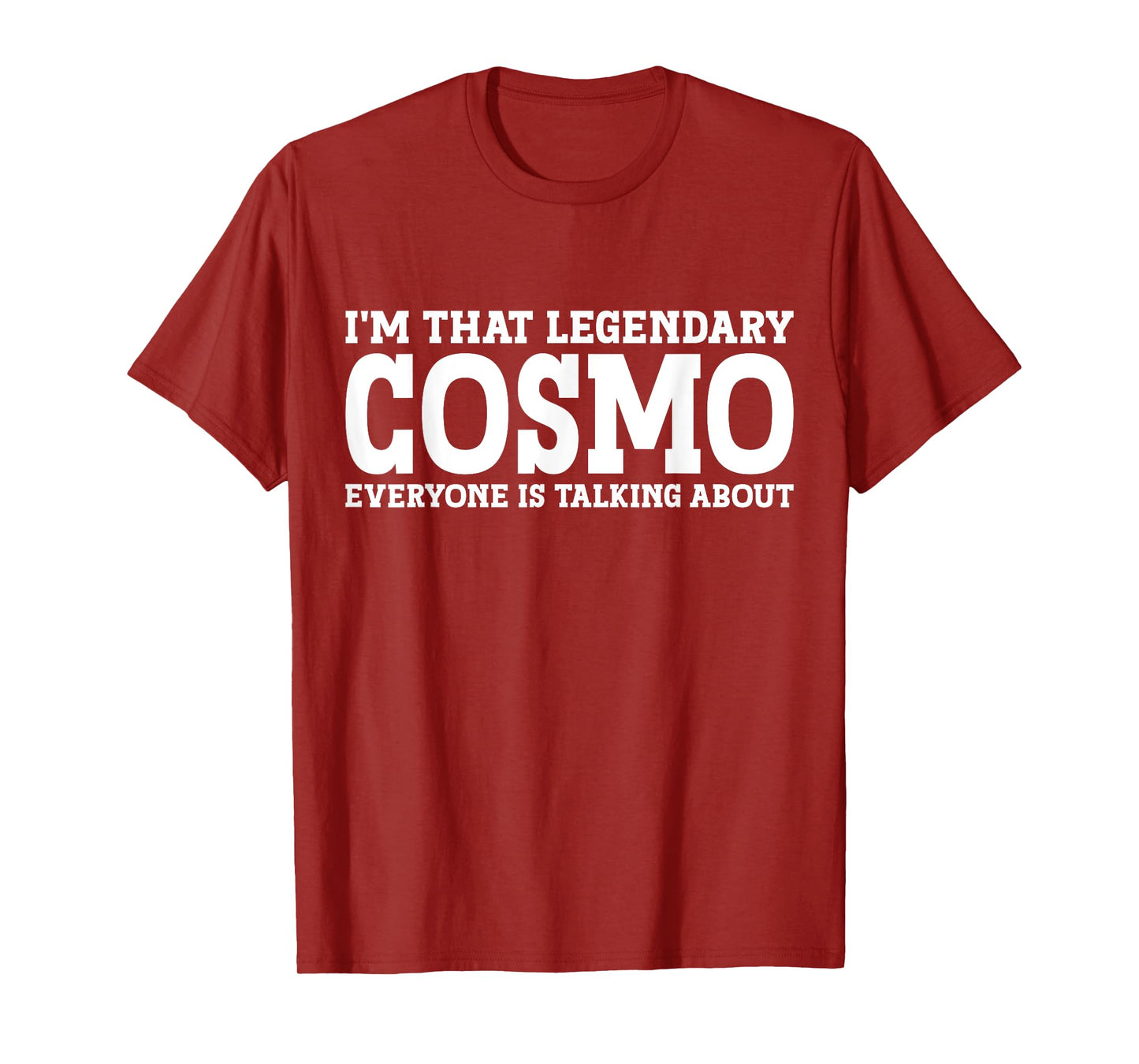 Cosmo Gifts Cosmo Personal Name First Name Funny Cosmo T-Shirt - Men, Birthday Celebrants - Unisex-Adults - Black - Short Sleeve - T-Shirt - Small