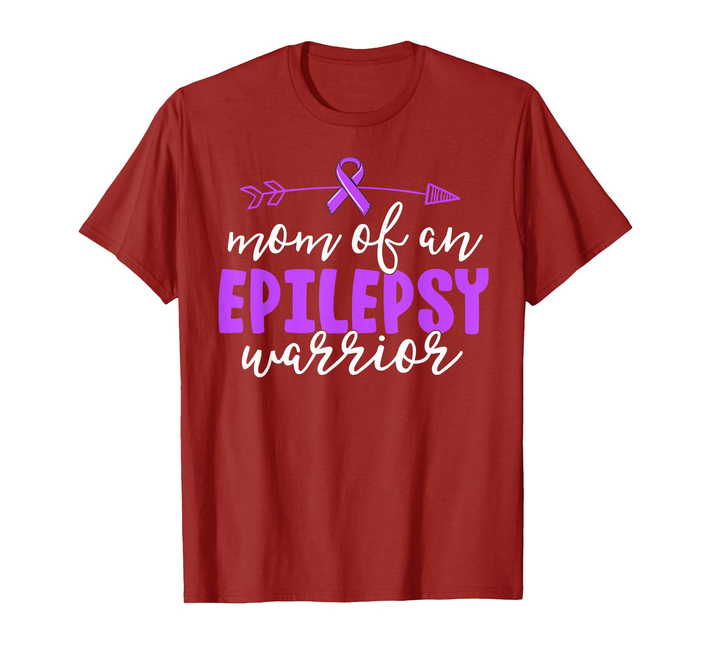 Epilepsy Mom Shirt Purple Ribbon Awareness Shirt Mother T-Shirt
