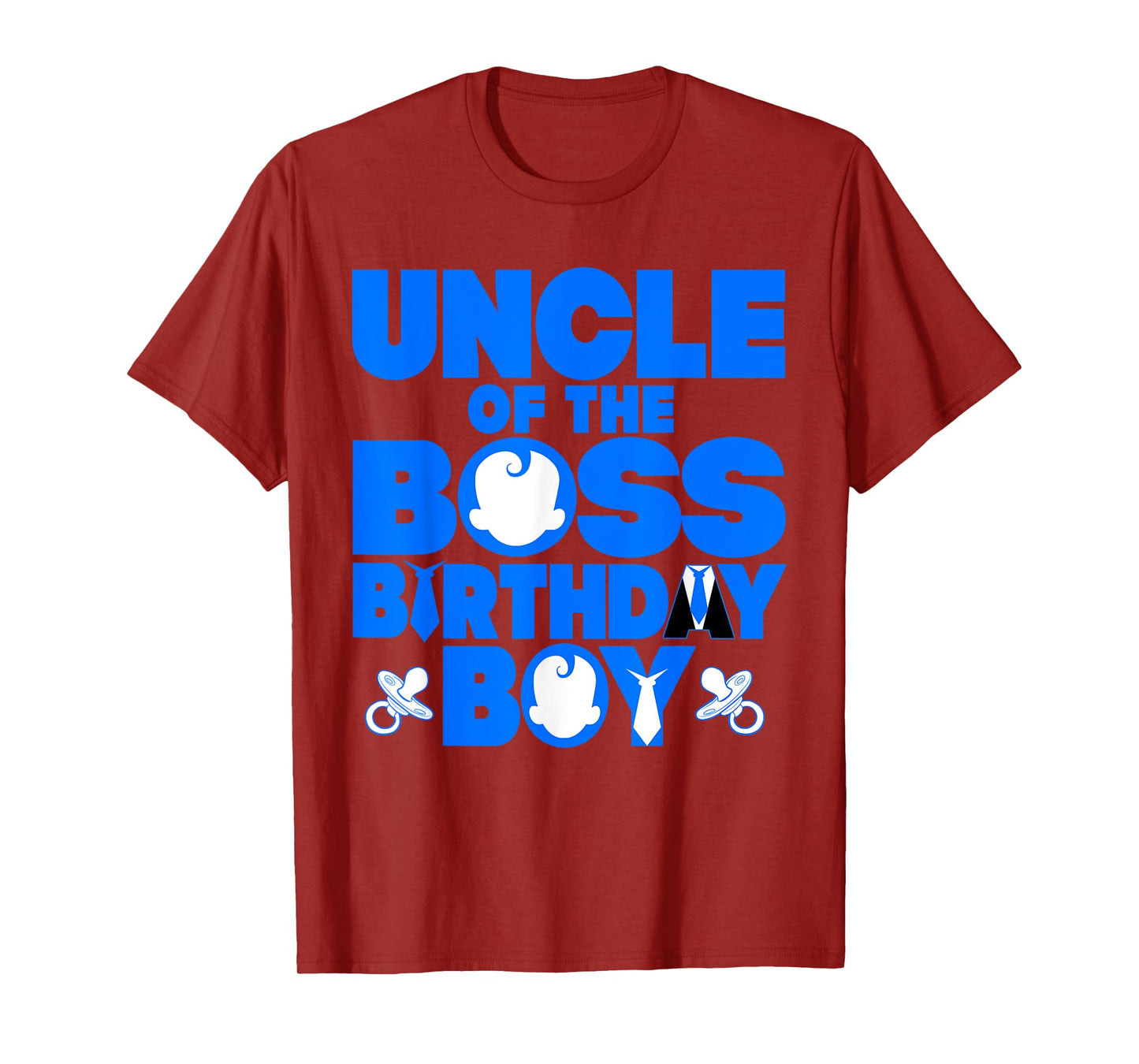 Uncle Of The Boss Birthday Boy Baby Family Party Decoration T-Shirt