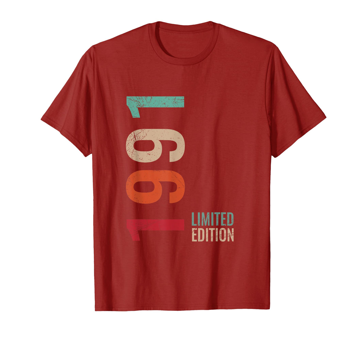 34th Birthday Husband Wife Son Daughter 34 Years Old 1991 T-Shirt