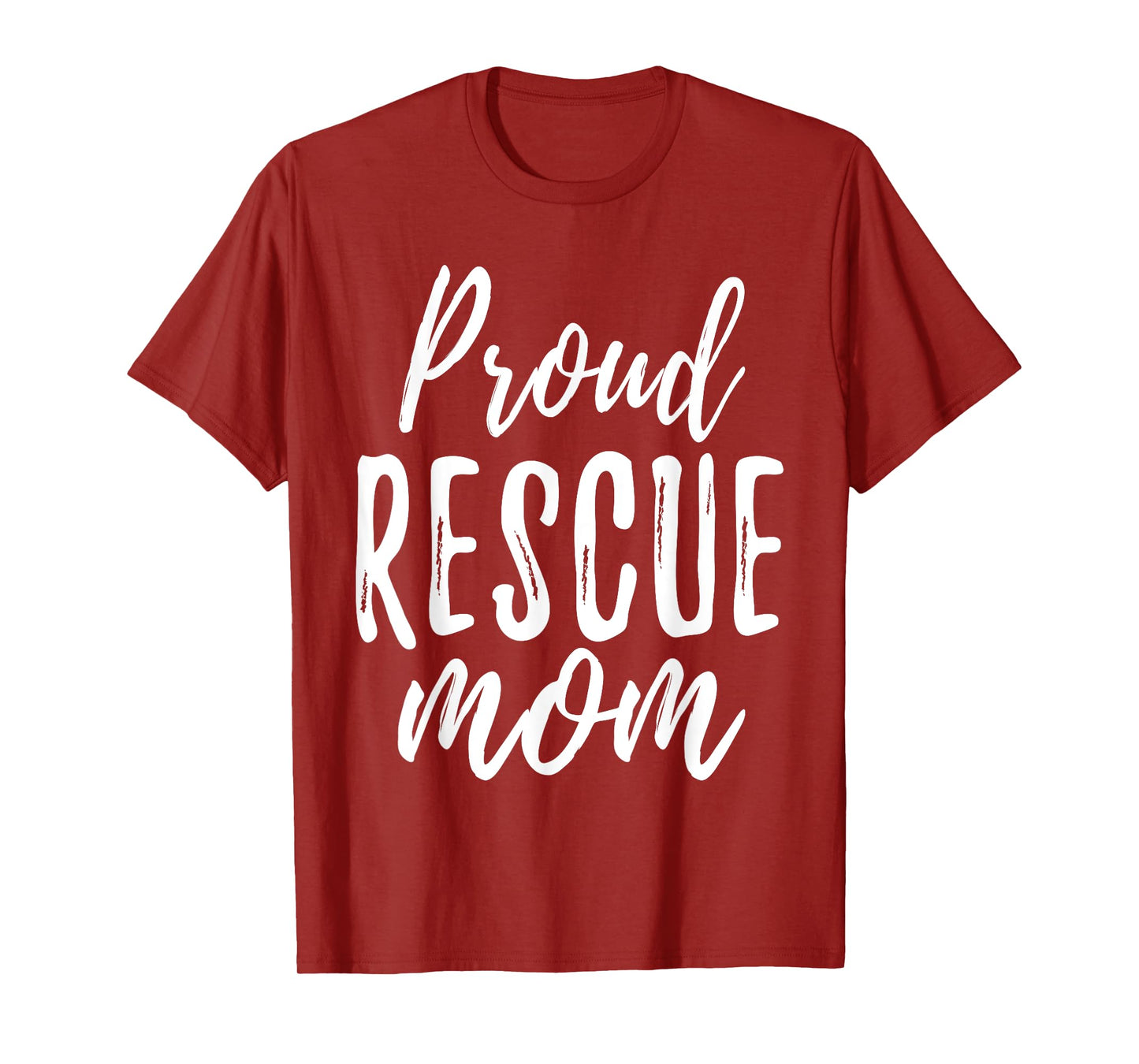 RESCUE MOM T Shirt Animal Lovers Tee Shelter Dog Cat Love Men Women T-Shirt
