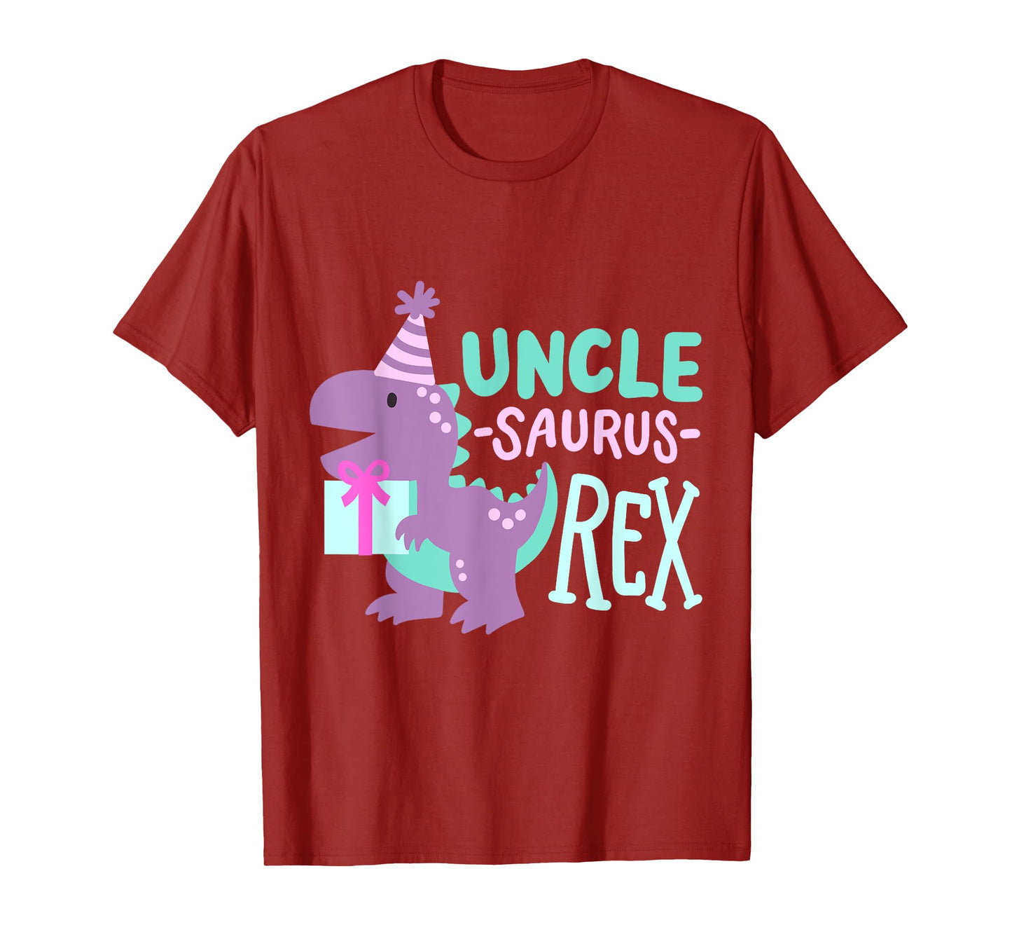 Dinosaur Birthday Uncle Saurus T Rex Family Matching Party T-Shirt