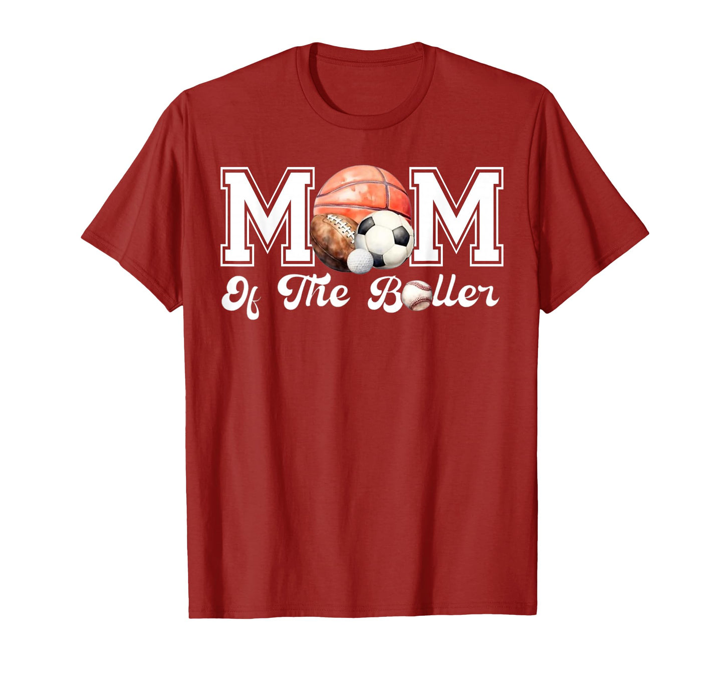 Mom of The Birthday Boller Born 2 Ball Matching Family Party T-Shirt