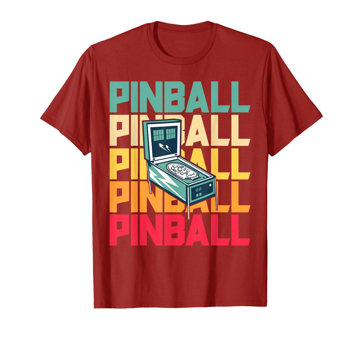 Pinball Shirt Retro Vintage Arcade Shirt Pinball Machine T-Shirt