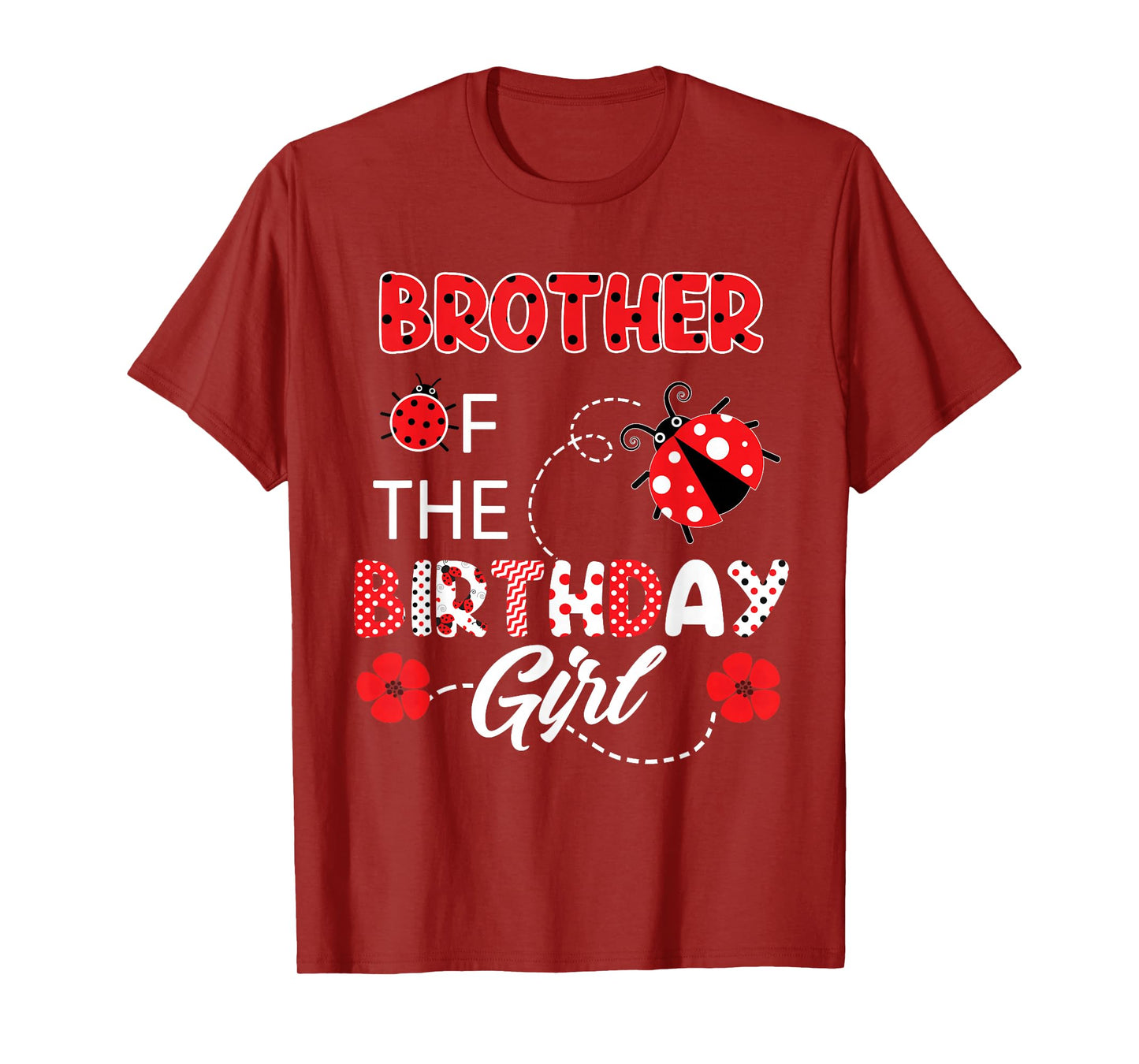 Brother Of The Birthday Girl - Family Ladybug Birthday T-Shirt