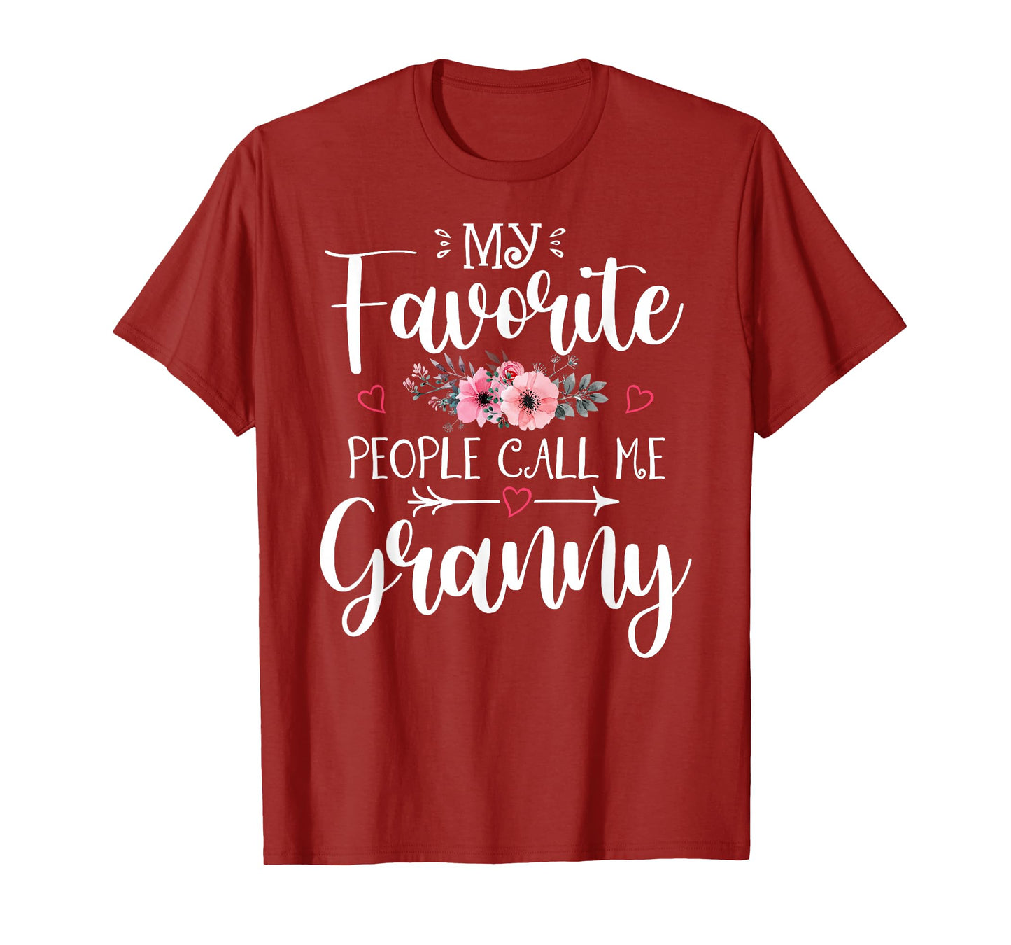 My Favorite People Call Me Granny Shirt Floral Mother's Day T-Shirt