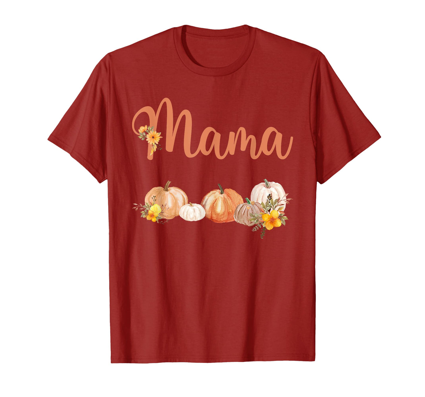 Mama of Little Pumpkin First Birthday Autumn Pumpkin T-Shirt