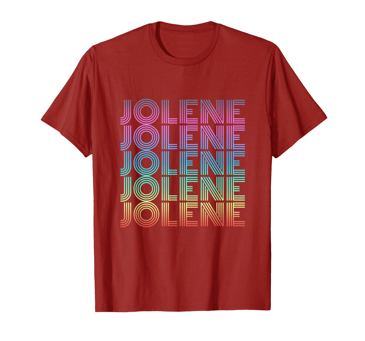 Jolene Retro Wordmark Pattern Vintage Style T-Shirt
