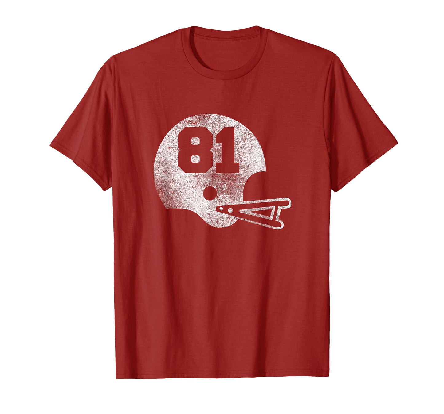 Vintage Football Jersey Number 81 T-Shirt Player Number T-Shirt