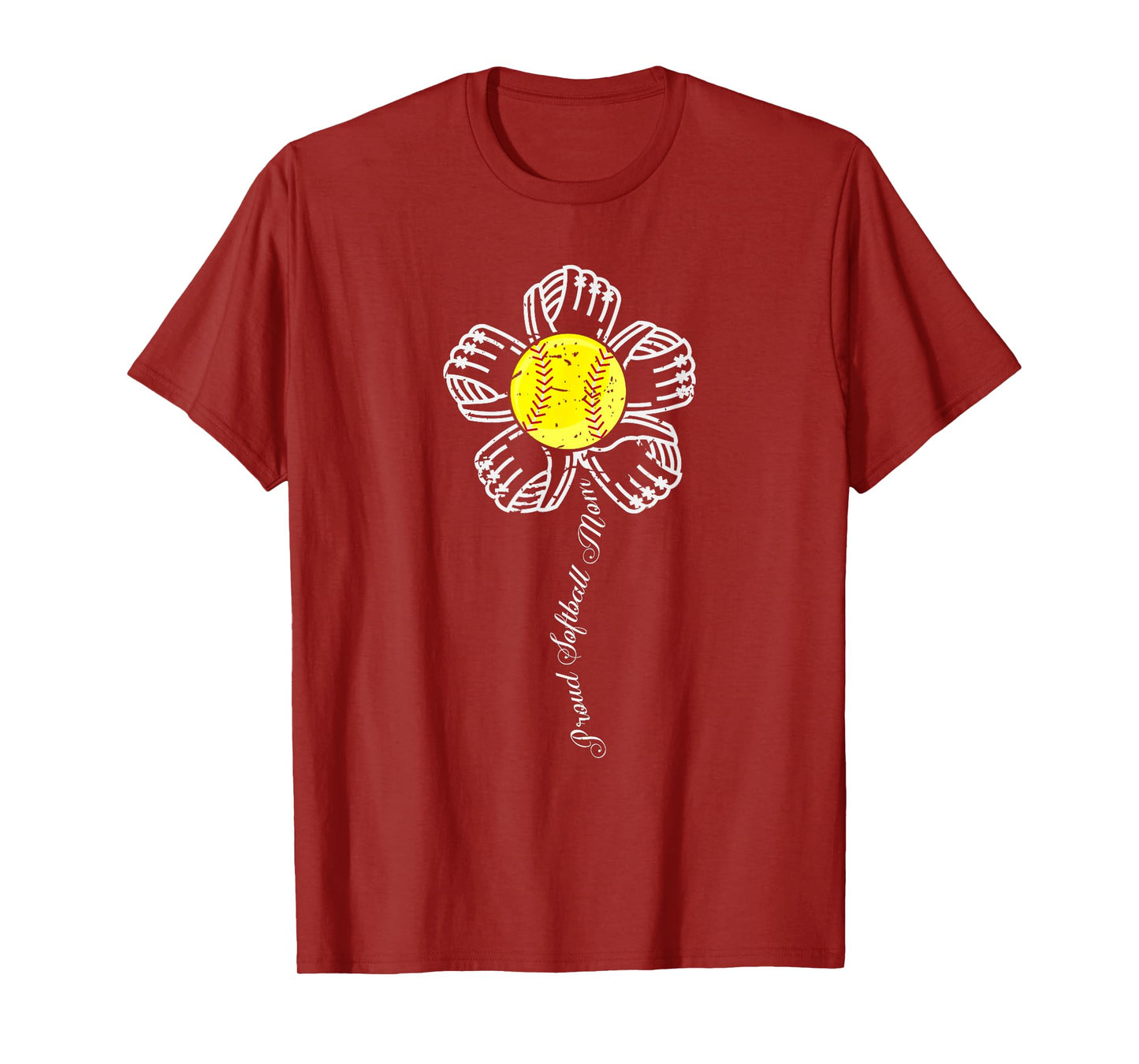 Proud Softball Mom Shirt Baseball Mother s Gift T-Shirt