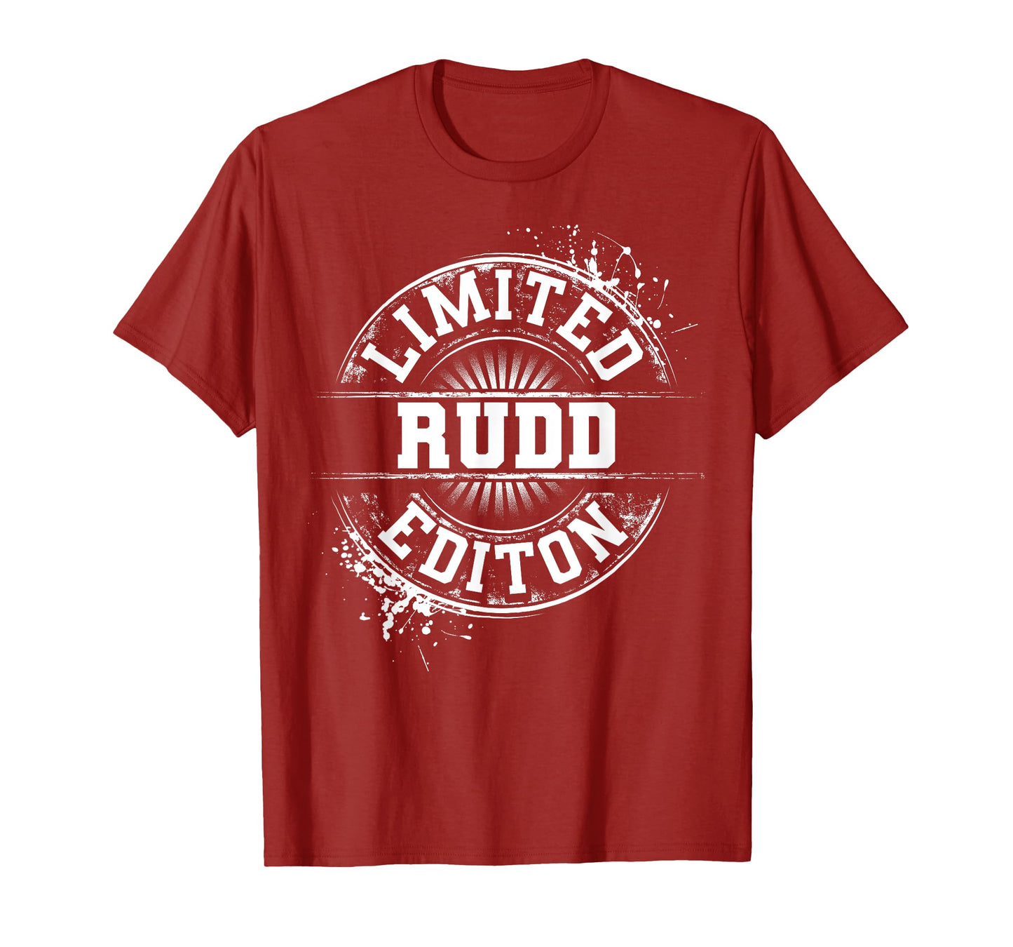 RUDD Funny Surname Family Tree Birthday Reunion Gift Idea T-Shirt