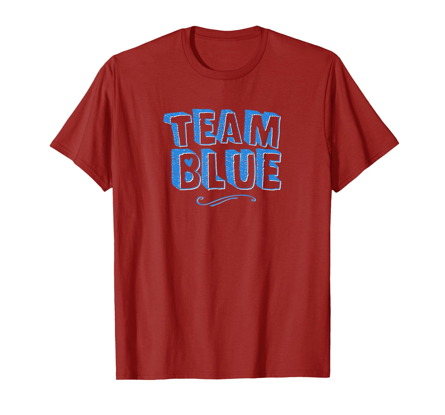 Team Blue Mom Dad Boy Gender Reveal Announcement Matching T-Shirt