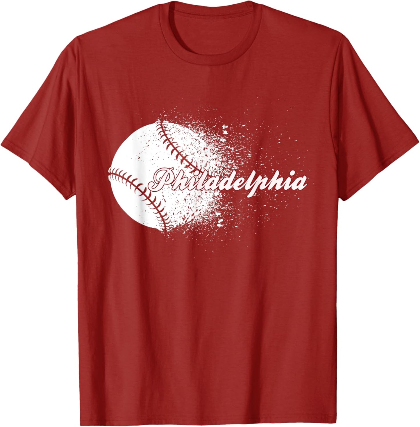 Philadelphia Baseball Skyline Philly Men Women T-Shirt