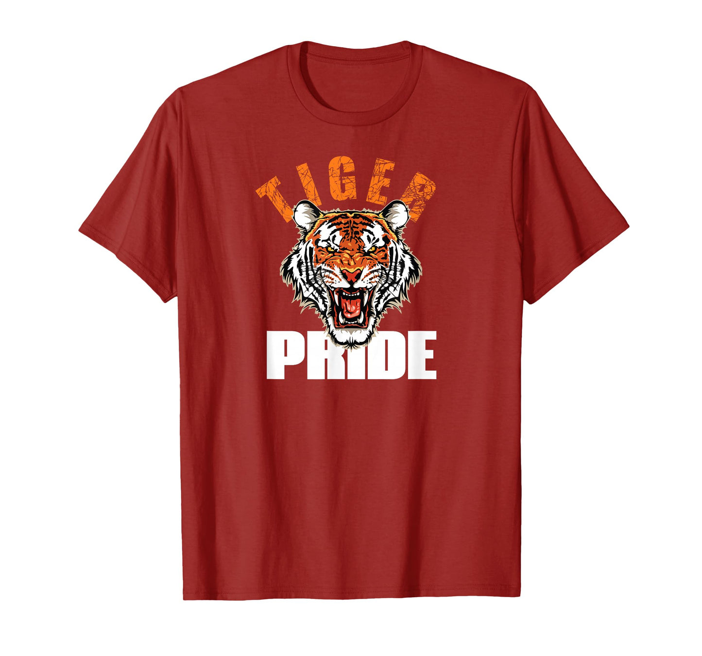 Tiger Pride Retro Vintage Tigers Mascot School Sports Team T-Shirt
