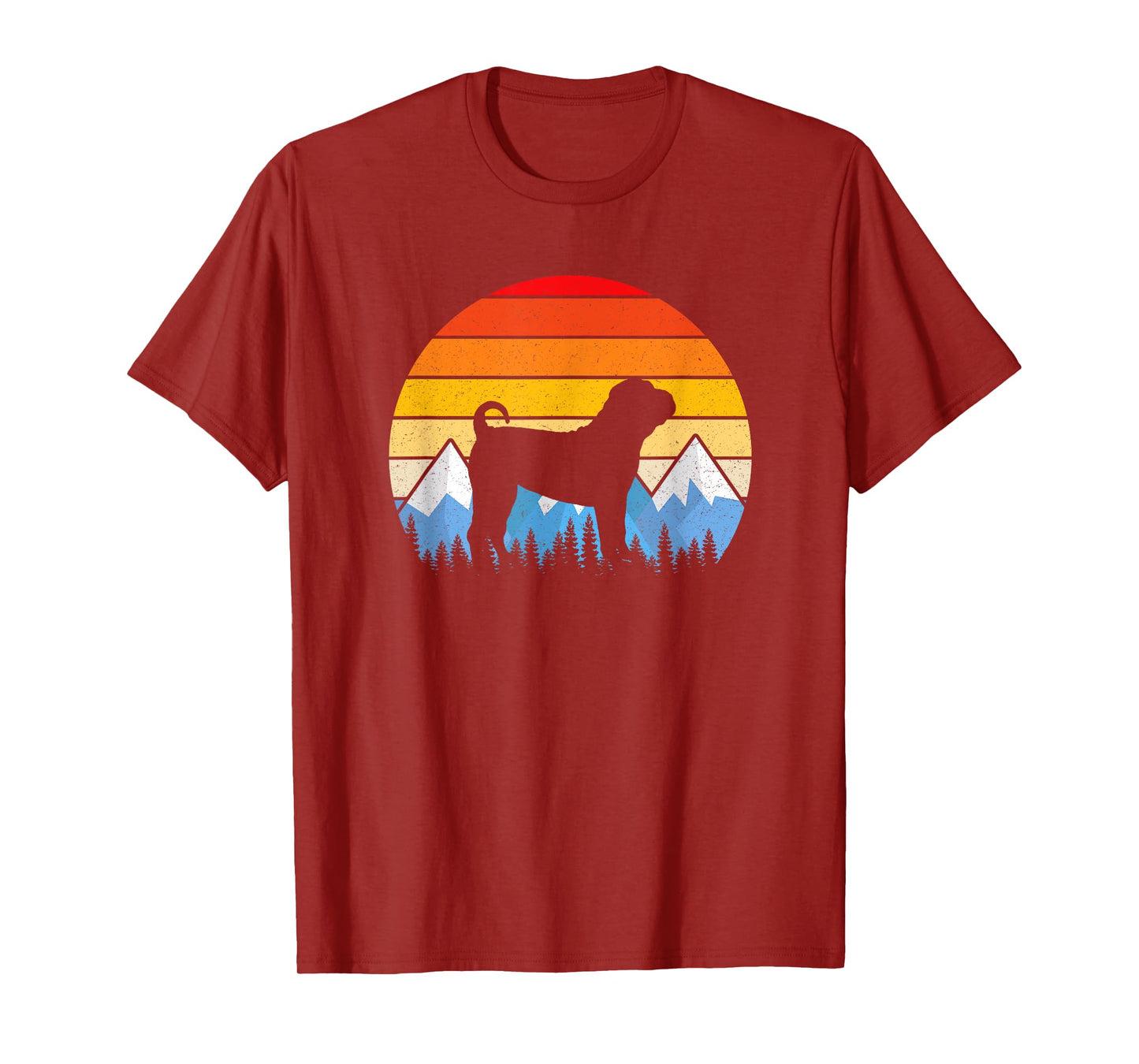 Vintage Retro Chinese Shar-Pei T Shirt Chinese Shar-Pei Gift T-Shirt