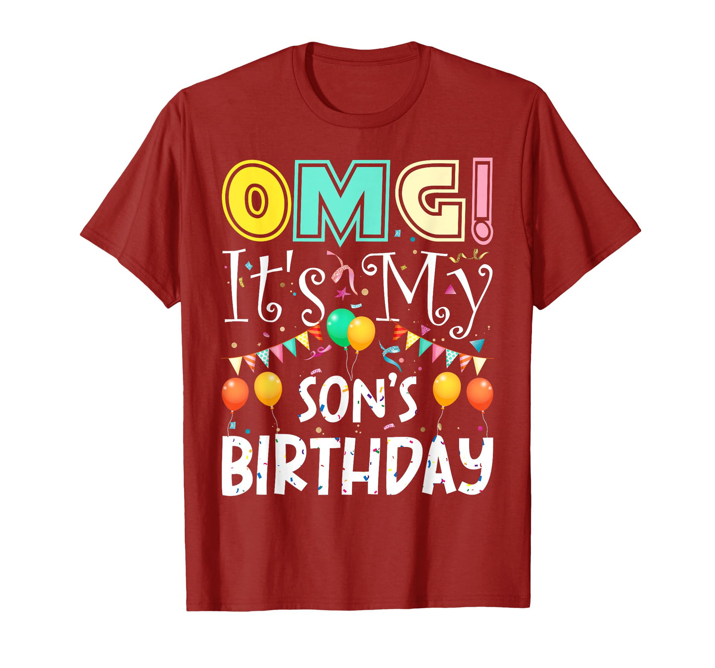 OMG! It's My Son's Birthday Cool Party T-Shirt