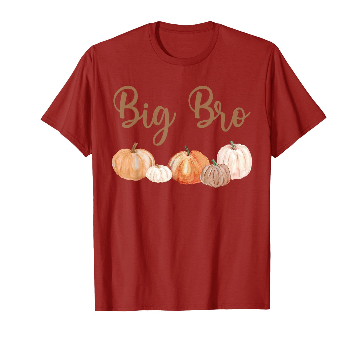 Big Brother of Little Pumpkin First Birthday Autumn Pumpkin T-Shirt