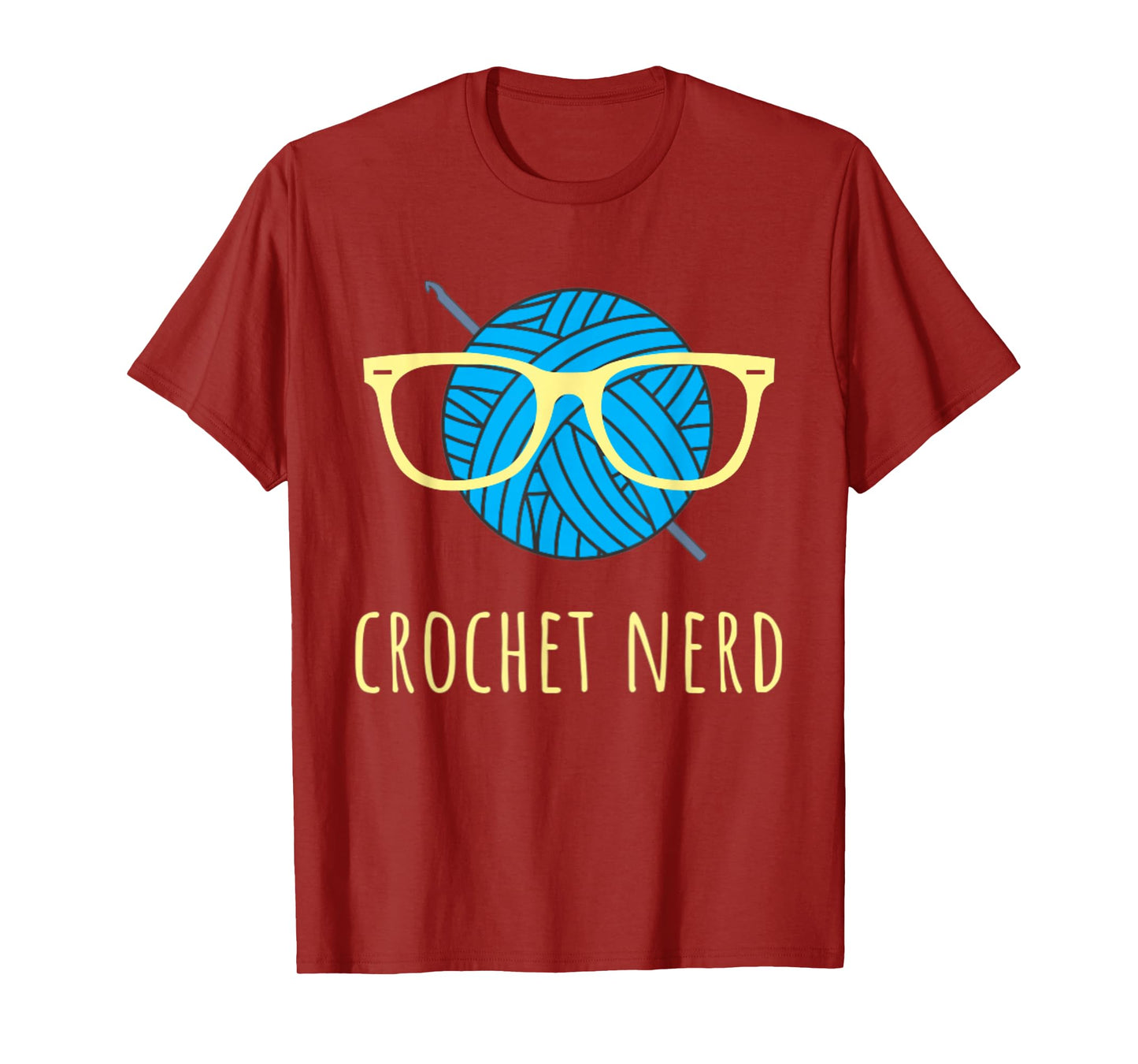 Crochet Nerd Funny Grandma Mom Crocheting Yarn Lover Gift T-Shirt