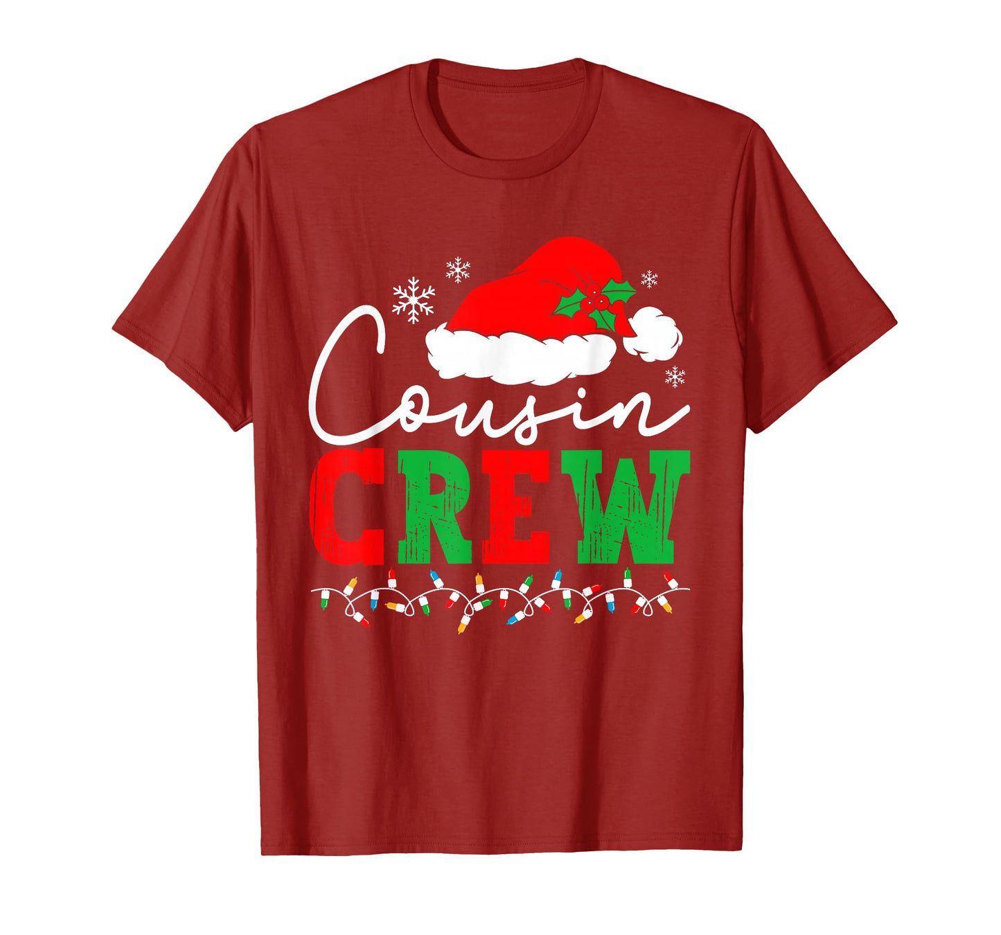 Cousin Crew Christmas Shirts Matching Pajamas for Kids Adult T-Shirt