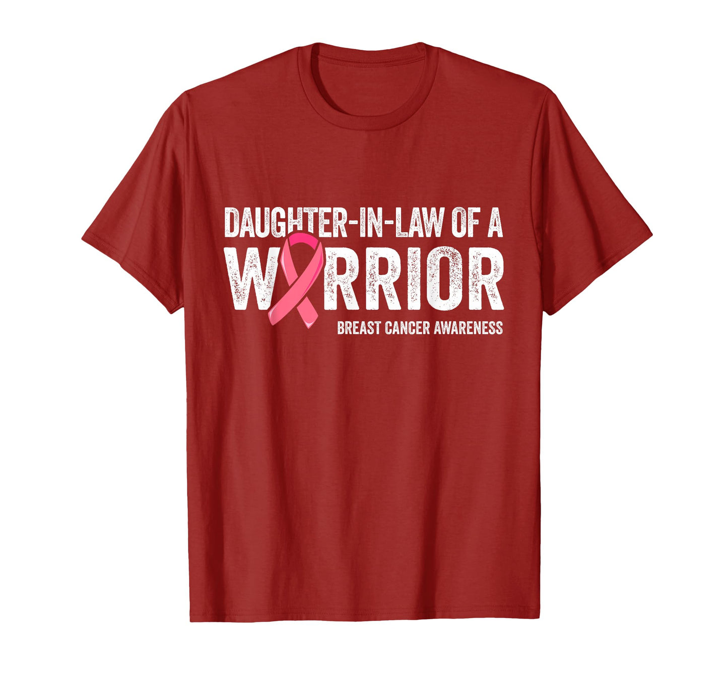 Daughter In Law Of A Warrior Shirt Breast Cancer Mom In Law T-Shirt