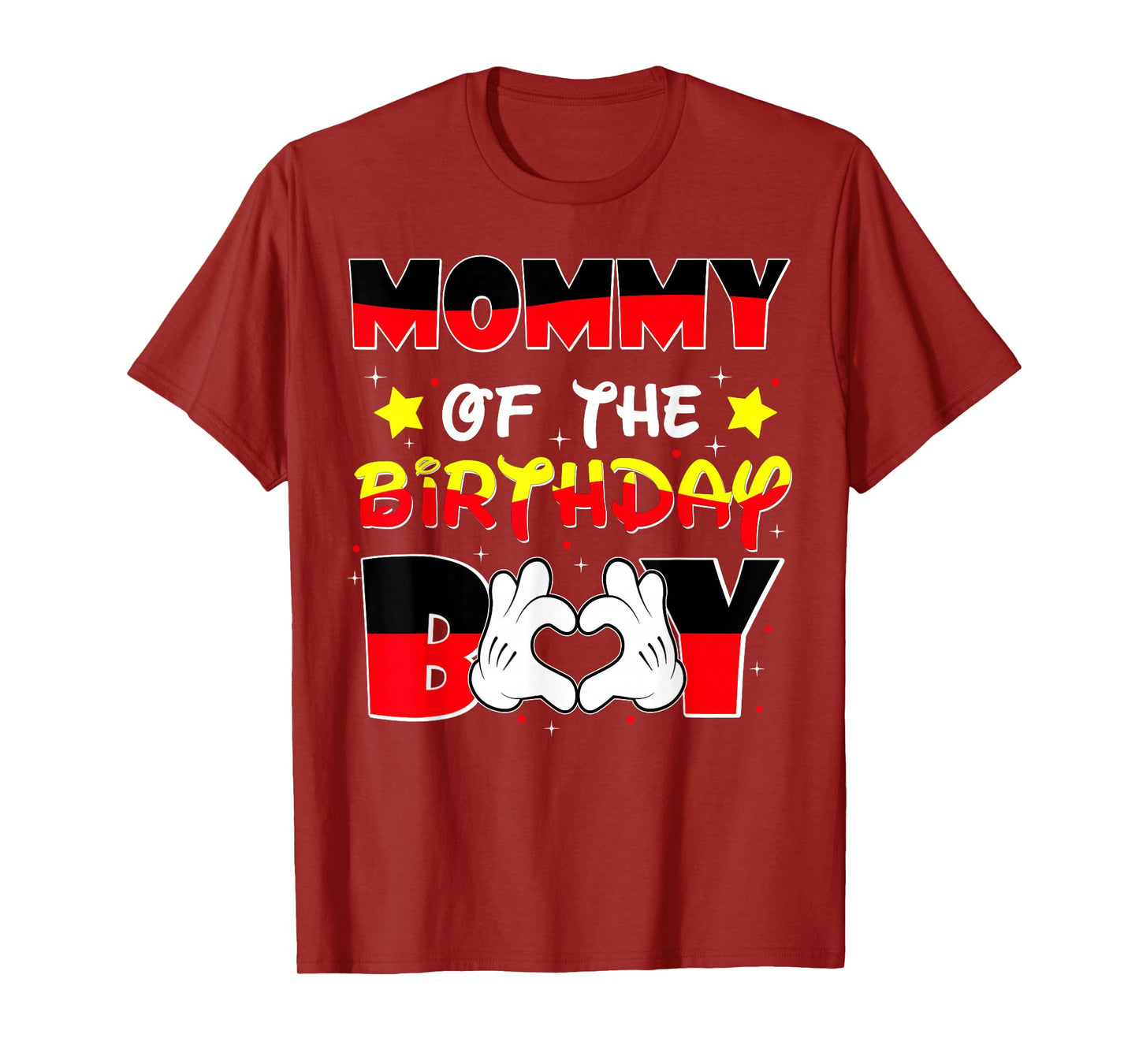 Mommy of The Birthday Boy Shirt Matching Mom Son Family Bday T-Shirt