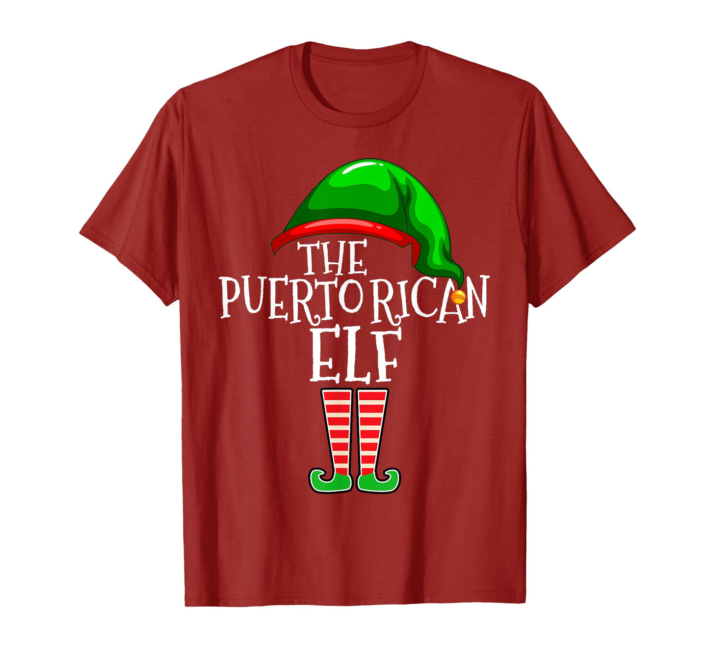 Puerto Rican Elf Family Matching Group Christmas Gift Funny T-Shirt