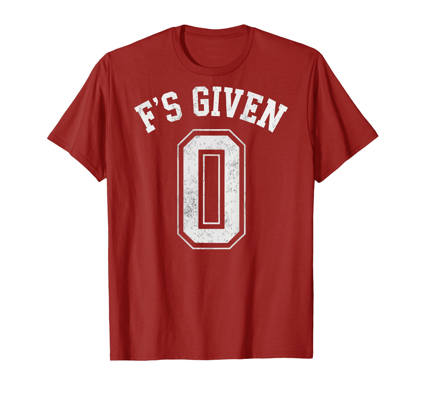 0 Zero F's Given Funny Sarcastic Attitude (B) T-Shirt
